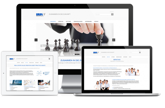Responsive Webdesign & Website-Erstellung Contao: IRM Management Network GmbH