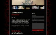 Webdesign Tattooschwester: Inhalt & Kontaktformular