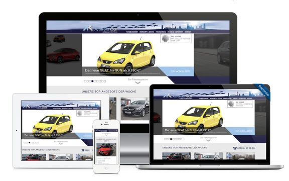 Responsive Webdesign Autoport Köln: Mobil auf allen Geräten