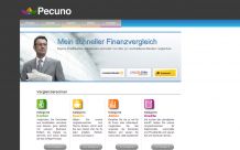 Webdesign Pecuno Finanzvergleich: Startseite