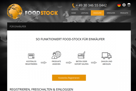 Responsive Webdesign Food-Stock: Inhaltsseite (Anleitung)